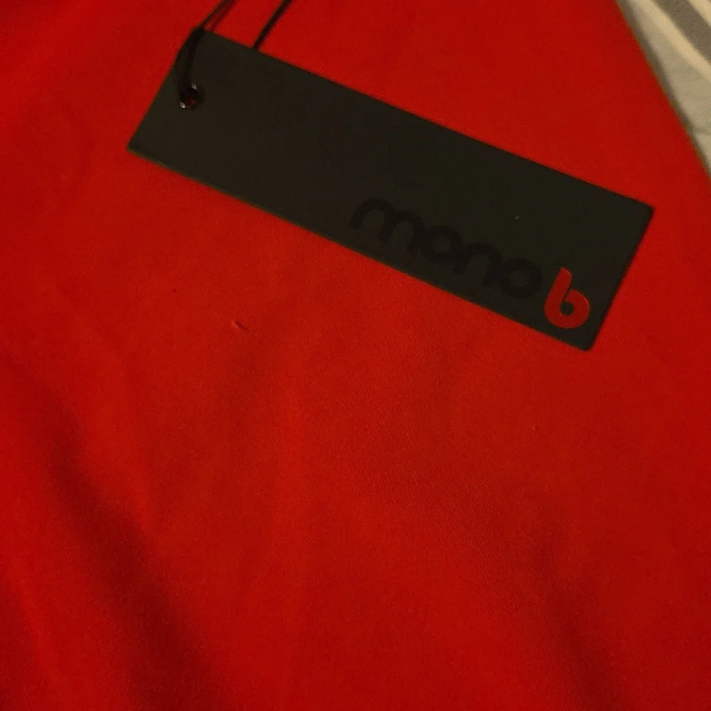 Mono B Vibrant Red Athletic Shorts - Picture 2 of 3
